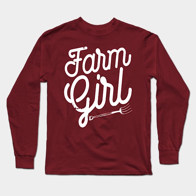 Farm Girl (white) Long Sleeve T-Shirt by nektarinchen